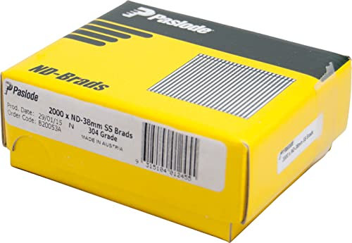 Paslode 30mm 14 Gauge ND Series Stainless Steel Brad Nail 2000 Pieces Pack