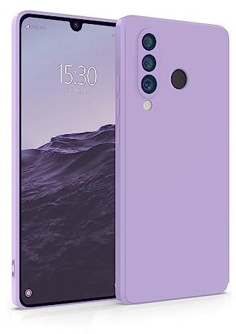 MyGadget Hülle für Huawei P30 Lite - robuste Silikon Schutzhülle TPU Case Slim Silikonhülle - Back Cover Kratzfest Handyhülle - Matt Lila