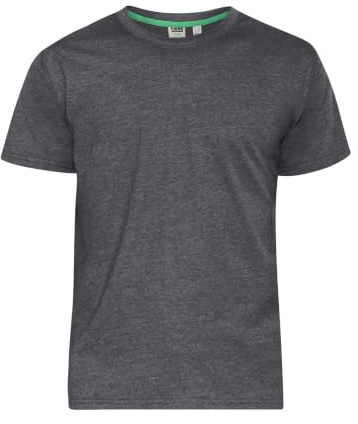 Duke London D555 Kingsize Big Men's Flyers Crew Neck T-Shirt White 2XL-6XL RRP £10.99