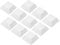 PATIKIL 1U Blank Keycaps, 10 Pack Universal PBT Keyboard Replacement Accessories for MX Mechanical Keyboard, White