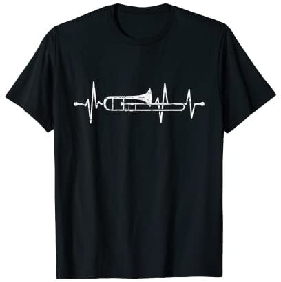 Posaune Herzschlag Orchester Musiker Posaunist T-Shirt