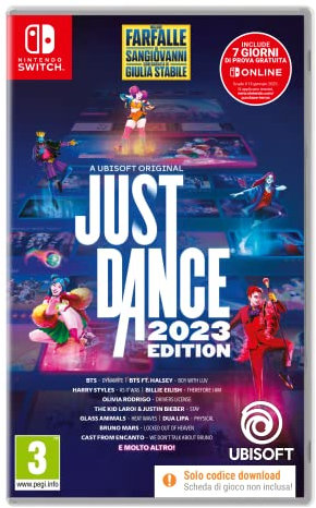 Just Dance 2023 code in box Switch