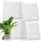 Lot de 4 paniers en acier inoxydable pour plantes, anti-racines, anti-taupes et campagnols, 37 litres