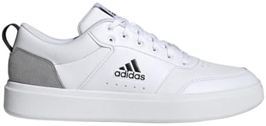 adidas Men's Park Street Sneaker, White/White/Black, 10