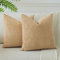 JOTOM 2er Set Cord Kissenbezüge Kissenhülle Dekorative Zierkissen Sofakissen Couchkissen Dekokissen Kissenbezug Deko Kissenhülle für Sofa Wohnzimmer 50x50cm Ockergelb