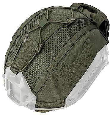 IDOGEAR House Taktische Helmtasche mit Tasche Akku NVG Helm Gegengewicht für Fast Helmet Größe M/L/XL Helm Zubehör (Large, Ranger Green)