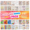 colortouch Planer Stickers Set - 3400+ Stück, 40 Blatt Aufkleber Set für Monatsplaner - Organizer Stickers für Kalender, Planner, Agenda, Journal, Notizbuch - Stickeralbum, Saisonal, Erwachsene