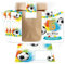 Minkocards 12 Einladungskarten zum 6. Kindergeburtstag Junge Fußball Fussball Einladungen zum sechsten Geburtstag incl. 12 Umschläge, 12 Partytüten/natur, 12 Aufkleber
