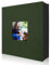 Lanpn Fotoalbum 10x15 400 Taschen, Leinen Einstecken Einsteckalbum für Hochformat Fotos Bilder (Grün)