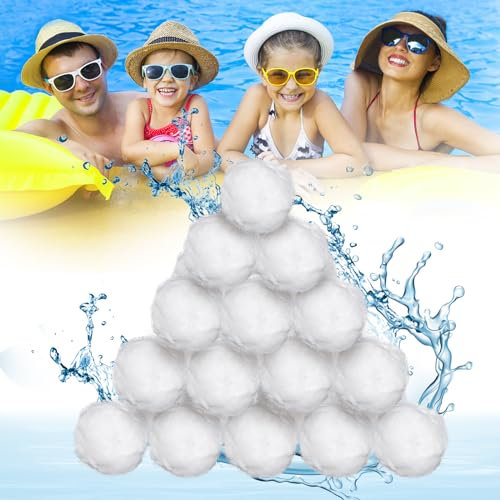 talifoca Filterbälle Pool, 700g Filterballs für Sandfilteranlagen Filterbälle Filtermaterial ersetzen 25 kg, Filtersand Ersetzen, Mehrweg Filterballs, für Sandfilteranlage Schwimmbad
