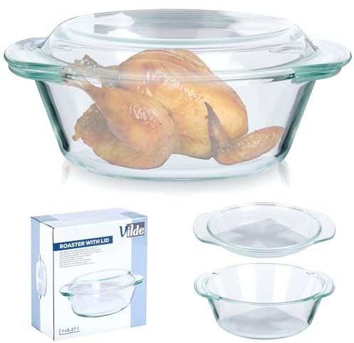 Auflaufform Backform Glasbräter feuerfest hitzebeständig 1L+270 ml
