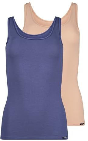 Skiny Damen Tank Top 2er Pack Cotton Advantage 081147 Gr. 36 in skippercameo Selection