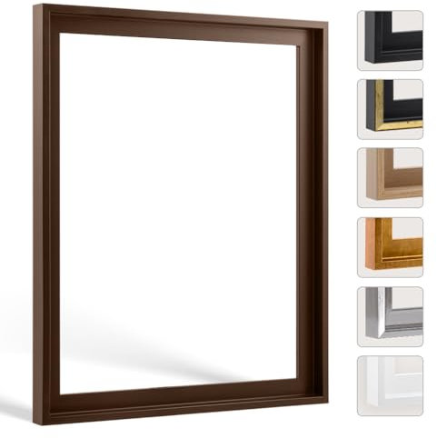 Bildershop-24 Schattenfugen - Rahmen LEMGO 50x70cm Braun (matt)