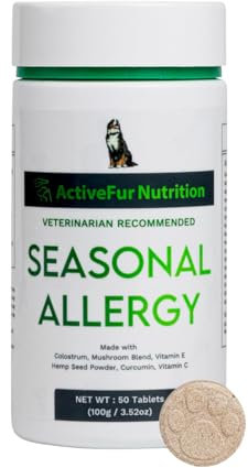 ActiveFur Nutrition Seasonal Allergy Tablets for Dogs