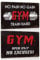 2er Set Gym Blechschild mit Motivation Spruch 20x30cm - NO PAIN NO GAIN - GYM OPEN 24/7 - Motivations Metallschild Schild Bild Poster Wanddekoration - Geschenke für Fitnessraum Fitnessstudio (D)