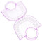 Vaguelly Cute Plastic Handbag Pants Hangers Cute Teapot Portable Kettle Feeder Bins Picture Hanging Kit Container Porcelain Bone White Teapot Accessories Tea Canister Purse Violet