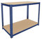 Banco da lavoro, Tavolo da Lavoro da Officina in Acciaio con Ripiano in MDF, Super Resistente e Solido, per Garage, Officina, Fai-da-Te, Bricolage