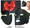 NEEMOSI Maschera LED Per Terapia Della Luce e Collo, LED Mask Rossa Infrarossa a 7 colori, con 180 Perle, 1440 Chip, Maschera Luce Rossa Viso Per Tutti i Tipi di Pelle.(Oro nero)