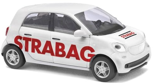 Busch 49562 H0 PKW Modell Smart Forfour 14, Strabag