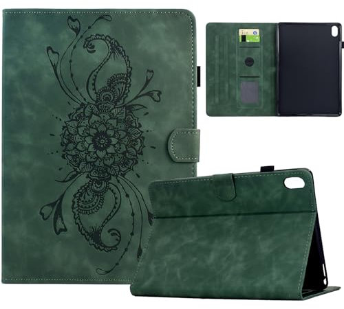 Funda para iPad Mini 7 2024 (A17 Pro) / iPad Mini 6 2021 - Carcasa para iPad Mini 7ª/6ª Generación 8,3 Pulgadas, Funda de Cuero de Primera Calidad Smart Folio Case con Soporte y Billetera - Verde