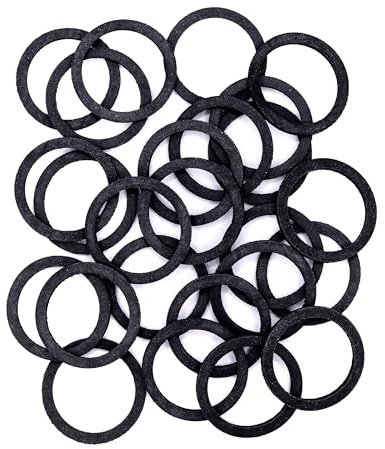 SBR-Flachdichtung, 1 Zoll Normal, 30x24x2 mm, 25 Stück, -20 bis +70 °C