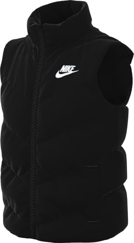 Nike Kids Tf Adp Puffer Vest, Black/White, 10/12 Years