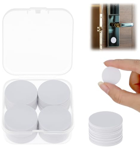 QWORK® 60 Stück NFC Tag-Aufkleber, 25 mm Ntag 215 Leere NFC-Aufkleber, kompatibel mit NFC-Handys und -Geräten