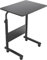 soges Laptoptisch Beistelltisch mit Rollen,höhenverstellbarer PC Tisch Notebook Sofatisch Laptopständer Notebookständer Pflegetisch für Bett und Sofa,60x40CM Schwarz 05#1-60BK
