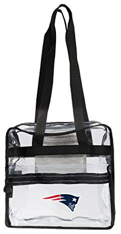 Northwest The Company NFL New England Patriots Clear Zone Tote, 12 x 5 x 12, Clear Zone