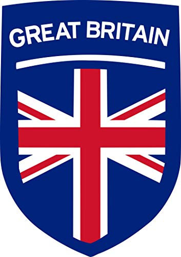 TENNER.LONDON Set of 5 GREAT BRITAIN Team Crest Iron on Screen print Fabric Applique machine washable transfer UK UNION JACK Team Crest