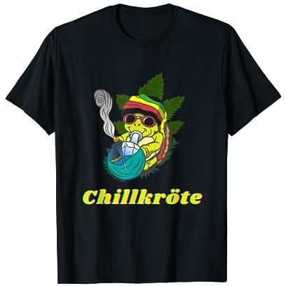 Chillkröte Bong Kiffer Schildkröte Weed Cannabis Rauchen T-Shirt