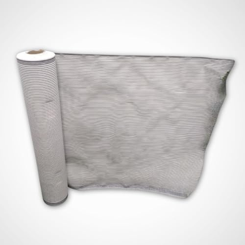 COMERCIAL CANDELA FELPUDOS Y ALFOMBRAS Bobina de Malla de Ocultacion Jardín (1,5_x_50_Metros, Blanco)