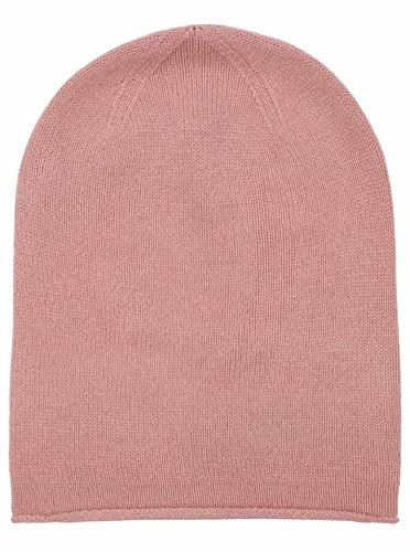 Zwillingsherz Slouch-Beanie-Mütze aus 100% Kaschmir - Hochwertige Strickmütze für Damen Mädchen Jungen - Hat - Unisex - One Size – Mütze warm weich kuschelig im Frühjahr Herbst und Winter