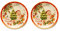 Noel by Lamart 1022380 Lot de 2 assiettes à dessert en porcelaine