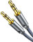 Highwings Aux Kabel 3,5mm Klinkenkabel [2M] Stereo Audio Kabel Klinke auf Klinke Nylon Geflochtenes Hochwertige Kabel für Kopfhörer, Auto, Handy, PC, Lautsprecher, Stereoanlagen, MP3-Player usw，2PACK