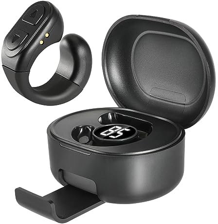 TUZTUALA Aggiornamento TikTok Anello di Scorrimento, Telecomando per App Kindle, Anello TIK Tok con supporto, Telecomando Bluetooth per fotocamera compatibile con iPhone, iPad, iOS Android Cellulare -