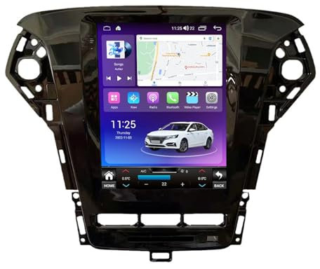BOJONI Android 11.0 Radio Car Stereo para Ford Mondeo mk4 2011-2013 Autoradio 2 DIN Navegador GPS Bluetooth Mandos Volantes/RDS/USB 4G WiFi Carplay Reproductor Multimedia (Size : TS1 4-Core 1G+16G)