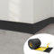 PVC Weichsockelleiste, Sockelleiste Selbstklebend 50x20mm 25 Meter, selbstklebende Bodenleiste, Wandabschlussleiste Küche Übergangsschiene, für Küche und Badezimmer, Schwarz