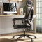 Dowinx Ergonomischer Bürostuhl Mit Kopfstütze, Lendenwirbelstütze, Chefsessel Mit Fußstütze, Höhenverstellbar, Verstellbare Rückenlehne, Mesh, 150kg, Schwarz