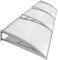 Door Canopy, Front Door Canopy Outdoor Waterproof Canopies Awning Window Garden Patio Porch Canopy Rain Shelter Cover Polycarbonate Roofing Sheet UV Protection 270 x 98.5cm Grey