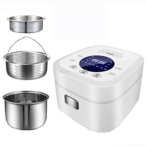 Low-sugar Rice Cooker (3/5L) Household Multi-function Rice Cooker, 304 Stainless Steel Liner, Rice Soup Separated, for 1-7 People 220-240V US/EU(5L(B))