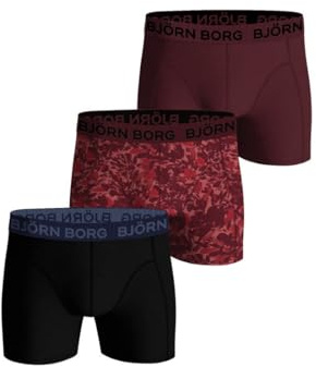 Bjorn Borg 3 Pack Essentials Cotton Stretch Boxers-MULTIPACK 9