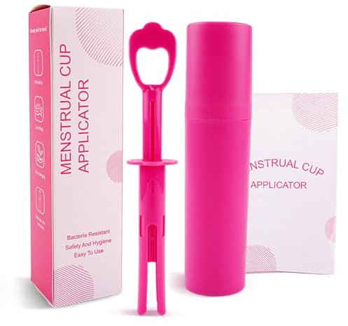 Ketliyaze Applikator-Tool für Menstruationstassen, Menstruationstassen-Booster, bequemes und einfaches Einführen, kompatibel mit den meisten Menstruationstassen