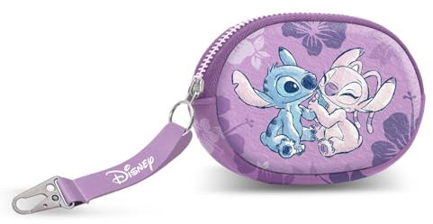 Disney Lilo und Stitch Stitch & Angel-Pill Portemonnaie, Rosa, 12,5 x 9 cm