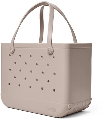 BOGG BAG Original Large Tote – 19” x 14” x 9” – Durable, Washable, Tip-proof – Beach, Pool, Boat, Work, Sports (Mushroom)