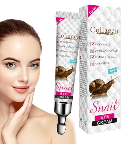 Crème Réparatrice contour des yeux, Soin Yeux Hydratante,hydrate et éclaircit la peau, réduit les cernes et les poches sous les yeux, absorption rapide, soin quotidien contre la fatigue, 20ml