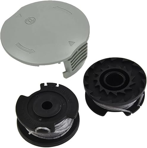 Daaxing Bobine et couvercle pour débroussailleuse Bosch Easy Grass Cut 23 26 18 18-230 18-260 18-26 F016800569 F016800385 F016F05320, bobine de fil de 1,6 mm pour débroussailleuse Bosch (2 bobines de
