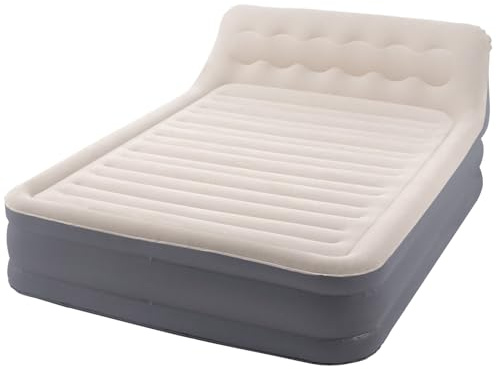 DIMAR GARDEN Matelas gonflable pour grand lit californien avec tête de lit et pompe intégrée, matelas gonflable