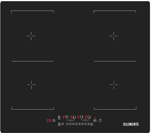 Induktionskochfeld 60 cm, Anti Scratch, Kratzbeständig, Warmhaltefunktion, Induktionskochfeld 4 platten, Flexzone, Autark, 7400 Watt, Rahmenlos, Touch-Bedienung,99Min Timer, Kindersicherung