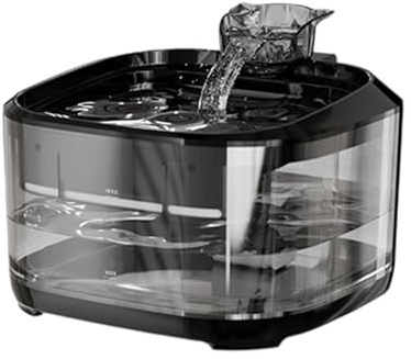 Fontaine à eau silencieuse pour chats - 5 L - Circulation automatique - Filtration par USB - Pour divers animaux domestiques